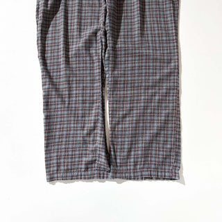 00's Eddie Bauer ドローコード マルチチェック パジャマ パンツ
