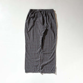 00's Eddie Bauer ドローコード マルチチェック パジャマ パンツ
