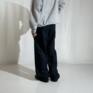 00's GAP チャコールグレー ウールフランネル カーゴ パンツ