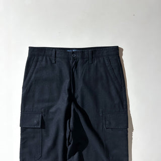 00's GAP チャコールグレー ウールフランネル カーゴ パンツ