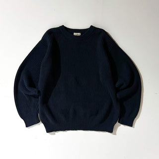 00's L.L.Bean リブ編み コットン ニット セーター