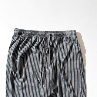 00's RBM ブラック×ホワイト ドローコード ワイド ストライプ パジャマ パンツ