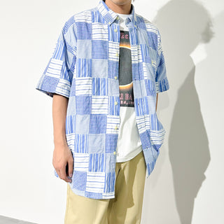 00's ORVIS インドコットン パッチワーク S/Sシャツ