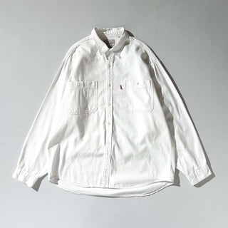 90's Levi's カラーデニム L/Sシャツ(ホワイト)
