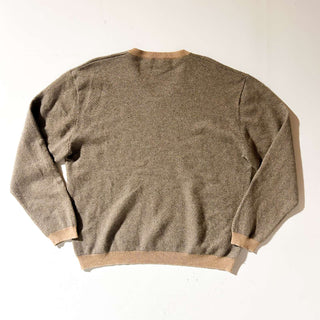 00's Orvis ヘリンボーン カシミヤ Vネック ニット セーター