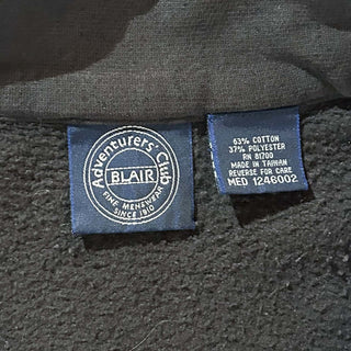 90's BLAIR 2トーン ポケット付き フルジップ スウェット シャツ