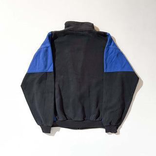 90's BLAIR 2トーン ポケット付き フルジップ スウェット シャツ