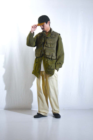 90's ORVIS オリーブ 短丈 フィッシング ベスト