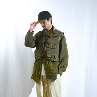 90's OLD GAP "M-65 sampling" オリーブ マウンテン ジャケット