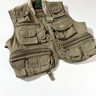 90's ORVIS オリーブ 短丈 フィッシング ベスト