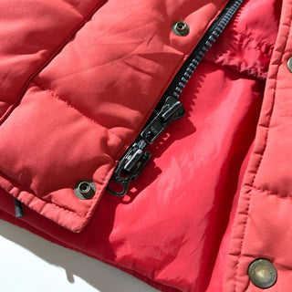 90's St. John's Bay レッド ダブルジップ スナップ ダウン ベスト