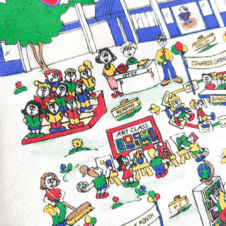 90's "made in USA" JERZEES "ELBERT B. EDWARDS" プリント スウェット シャツ