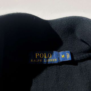 Ralph Lauren ハーフジップ コットンニット セーター(ブラック)