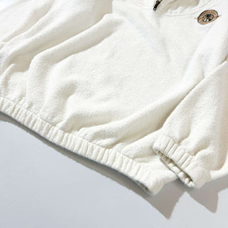 90's "made in CANADA" ALL TERRAIN GEAR 3Dニット 切替 表起毛 ハーフジップ スウェットシャツ