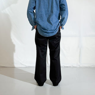 90's～00's AXIST ブラック 2タック ワイド チノ パンツ