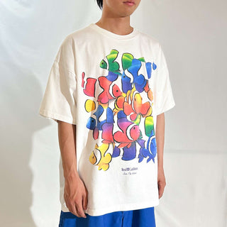 90's "made in USA" DOLPHIN "ROYCE" カクレクマノミ プリント Tシャツ