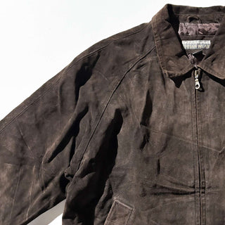 90's～00's STRUCTURE キルティング レザー ブルゾン ジャケット