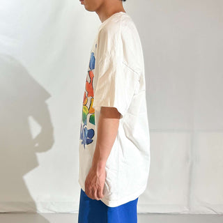 90's "made in USA" DOLPHIN "ROYCE" カクレクマノミ プリント Tシャツ