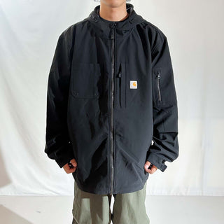 Carhartt "rain defender" ブラック ドローコード シェル ジャケット