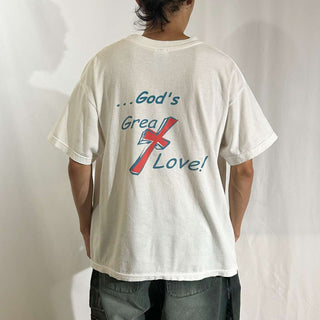 00's GILDAN "Y2K × Jesus" メッセージ Tシャツ