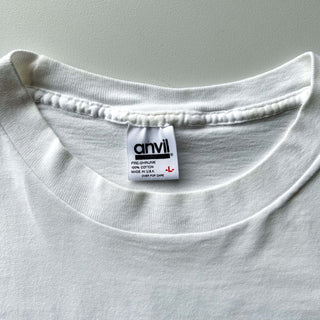 90's anvil "Vitruvian Man" パロディ プリント Tシャツ