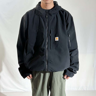 Carhartt "rain defender" ブラック ドローコード シェル ジャケット