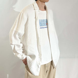 00's BANANA REPUBLIC リネン L/Sシャツ