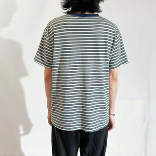 90's BASIC EDITIONS 短丈 ボーダー Tシャツ