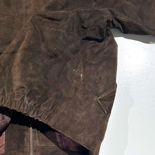 90's～00's STRUCTURE キルティング レザー ブルゾン ジャケット