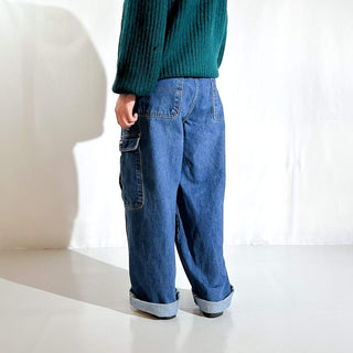 00's CULTURE スケーター ワイド デニム カーゴ パンツ