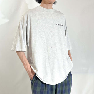90's～00's Carhartt ワーク 両面プリント Tシャツ