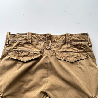 90's～ OLD RALPH LAUREN ６ポケット カーゴ ショーツ(カーキ)
