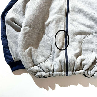 90's adidas ナイロン×スウェット フーデッド リバーシブル シェル ジャケット