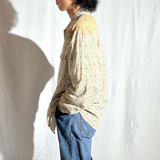 90's～ POLO JEANS CO. RALPH LAUREN 総柄 ウエスタン L/Sシャツ