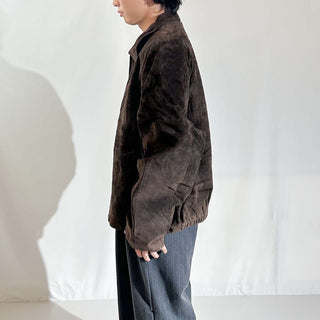 90's～00's STRUCTURE キルティング レザー ブルゾン ジャケット