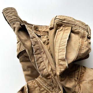 90's～ OLD RALPH LAUREN ６ポケット カーゴ ショーツ(カーキ)