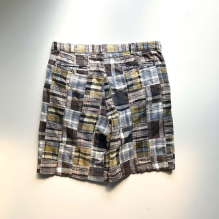 00's OLD NAVY パッチワーク マドラス ワイド ショーツ