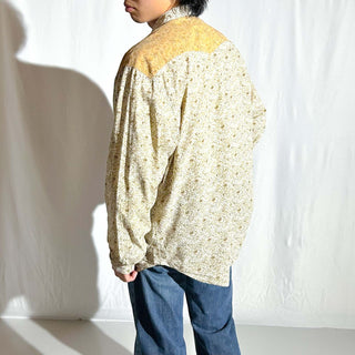 90's～ POLO JEANS CO. RALPH LAUREN 総柄 ウエスタン L/Sシャツ