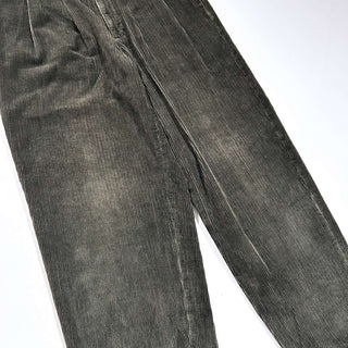 90's NAUTICA オリーブ 2タック コーデュロイ ワイド パンツ