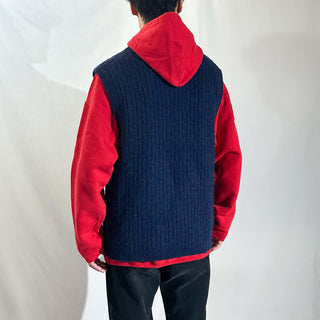 90's Eddie Bauer ダークネイビー ウール ニット ベスト