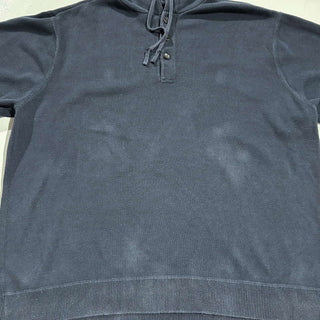 00's CHAPS ネイビー ヘンリーネック ニット パーカ