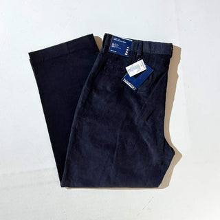 90's～ "deadstock" LANDS' END ２タック コーデュロイ パンツ (TRUENAVY 35×29)