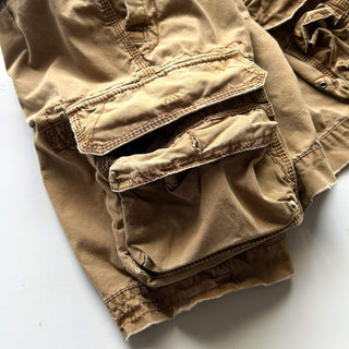 90's～ OLD RALPH LAUREN ６ポケット カーゴ ショーツ(カーキ)