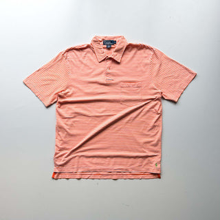 90's～ OLD RALPH LAUREN "Pima cotton" ボーダー S/Sポロシャツ