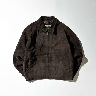 90's～00's STRUCTURE キルティング レザー ブルゾン ジャケット