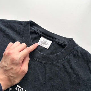 00's "i steal music off the internet" メッセージ Tシャツ