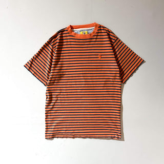 90's～ Duck Head オレンジ×ネイビー ボーダー Tシャツ