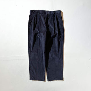 90's～ "deadstock" LANDS' END ２タック コーデュロイ パンツ (TRUENAVY 35×29)