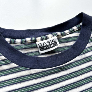 90's BASIC EDITIONS 短丈 ボーダー Tシャツ