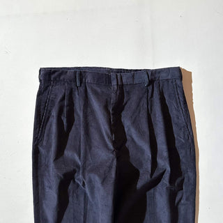 90's～ "deadstock" LANDS' END ２タック コーデュロイ パンツ (TRUENAVY 35×29)